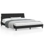 Estructura de cama con cabecero de terciopelo negro 180x200 cm de , Camas y somieres - Ref: Foro24-3207863, Precio: 250,12 €,...