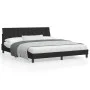 Estructura de cama con cabecero de terciopelo negro 180x200 cm de , Camas y somieres - Ref: Foro24-3207863, Precio: 244,71 €,...