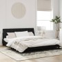 Estructura de cama con cabecero de terciopelo negro 180x200 cm de , Camas y somieres - Ref: Foro24-3207863, Precio: 250,12 €,...