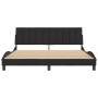 Estructura de cama con cabecero de terciopelo negro 180x200 cm de , Camas y somieres - Ref: Foro24-3207863, Precio: 250,12 €,...