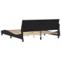 Estructura de cama con cabecero de terciopelo negro 180x200 cm de , Camas y somieres - Ref: Foro24-3207863, Precio: 250,12 €,...