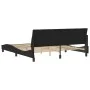 Estructura de cama con cabecero de terciopelo negro 180x200 cm de , Camas y somieres - Ref: Foro24-3207863, Precio: 244,71 €,...
