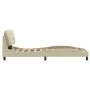 Bed frame with LED lights cream fabric 80x200 cm by , Beds and slatted bases - Ref: Foro24-3213667, Price: 166,13 €, Discount: %