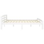 Solid pine wood bed frame, white, 200x200 cm by vidaXL, Beds and slatted bases - Ref: Foro24-322074, Price: 115,20 €, Discoun...