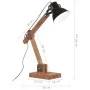 Schwarze runde industrielle Tischlampe 58x18x90 cm E27 von vidaXL, Lampen - Ref: Foro24-320553, Preis: 62,73 €, Rabatt: %