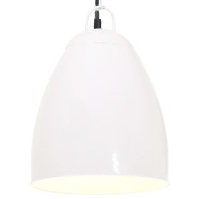 Lámpara colgante industrial redonda 25 W blanca 32