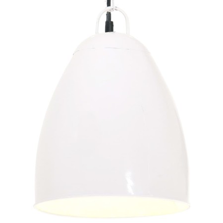Lámpara colgante industrial redonda 25 W blanca 32 cm E27 de vidaXL, Lámparas - Ref: Foro24-320562, Precio: 32,82 €, Descuent...