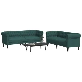2-piece sofa set dark green fabric by , Sofas - Ref: Foro24-3209204, Price: 662,91 €, Discount: %