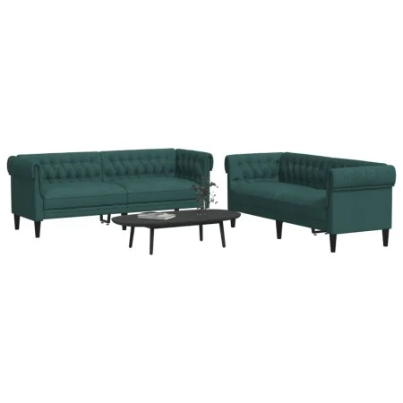 2-piece sofa set dark green fabric by , Sofas - Ref: Foro24-3209204, Price: 662,91 €, Discount: %