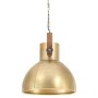 Round industrial pendant lamp 25 W brass 40 cm E27 by vidaXL, Lamps - Ref: Foro24-320532, Price: 76,68 €, Discount: %