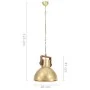 Round industrial pendant lamp 25 W brass 40 cm E27 by vidaXL, Lamps - Ref: Foro24-320532, Price: 78,13 €, Discount: %