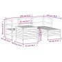 Gartensofa-Set 5-teilig aus massivem Douglasienholz von , Gartensets - Ref: Foro24-3250490, Preis: 344,43 €, Rabatt: %