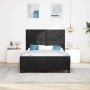Estructura de cama con cabecera Negro 140 x 200 cm Terciopelo