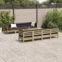 9-piece garden sofa set with impregnated pine wood cushions by , Garden sets - Ref: Foro24-3299364, Price: 807,28 €, Discount: %
