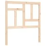 Estructura de cama individual con cabecero madera maciza de , Camas y somieres - Ref: Foro24-3193101, Precio: 84,92 €, Descue...
