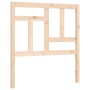Single bed frame with solid wood headboard by , Beds and slatted bases - Ref: Foro24-3193101, Price: 84,92 €, Discount: %