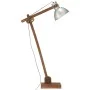 Lámpara de pie madera maciza de mango plateada E27 de vidaXL, Lámparas - Ref: Foro24-320579, Precio: 119,69 €, Descuento: %