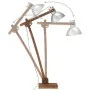 Lámpara de pie madera maciza de mango plateada E27 de vidaXL, Lámparas - Ref: Foro24-320579, Precio: 119,69 €, Descuento: %