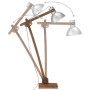 Stehleuchte aus massivem Mangoholz, silberfarben, E27 von vidaXL, Lampen - Ref: Foro24-320579, Preis: 113,87 €, Rabatt: %