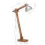 Lámpara de pie madera maciza de mango plateada E27 de vidaXL, Lámparas - Ref: Foro24-320579, Precio: 119,69 €, Descuento: %
