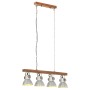 Industrielle Deckenleuchte aus silbernem Mangoholz E27 von vidaXL, Lampen - Ref: Foro24-320521, Preis: 103,66 €, Rabatt: %