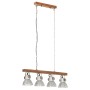 Industrielle Deckenleuchte aus silbernem Mangoholz E27 von vidaXL, Lampen - Ref: Foro24-320521, Preis: 103,66 €, Rabatt: %