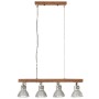 Industrielle Deckenleuchte aus silbernem Mangoholz E27 von vidaXL, Lampen - Ref: Foro24-320521, Preis: 103,66 €, Rabatt: %