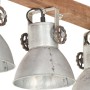 Industrielle Deckenleuchte aus silbernem Mangoholz E27 von vidaXL, Lampen - Ref: Foro24-320521, Preis: 103,66 €, Rabatt: %