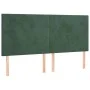 Headboard with LED lights dark green velvet 180x5x118/128 cm by , Headboards and footboards - Ref: Foro24-3122207, Price: 153...