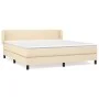 Box spring bed with cream fabric mattress 180x200 cm by , Beds and slatted bases - Ref: Foro24-3126106, Price: 565,34 €, Disc...
