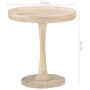 Beistelltisch aus massivem Mangoholz Ø50x55 cm von vidaXL, Seitentische - Ref: Foro24-320599, Preis: 99,70 €, Rabatt: %