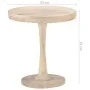Solid mango wood side table Ø50x55 cm by vidaXL, Side tables - Ref: Foro24-320599, Price: 105,25 €, Discount: %