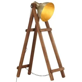 Solid mango wood brass E27 floor lamp by vidaXL, Lamps - Ref: Foro24-320588, Price: 96,90 €, Discount: %