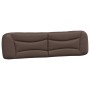 Bed frame with LED lights brown synthetic leather 200x200 cm by , Beds and slatted bases - Ref: Foro24-3213957, Price: 251,86...