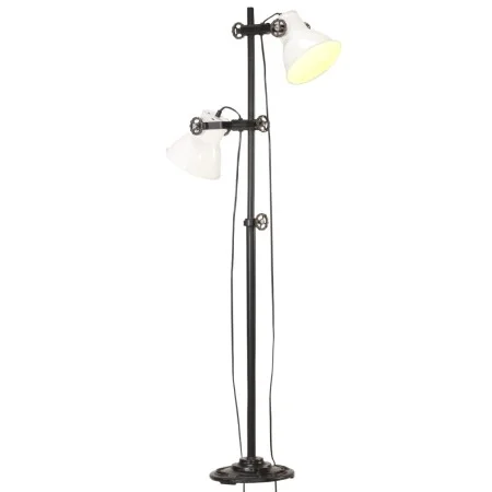 Stehleuchte mit 2 weißen Gusseisen-Lampenschirmen E27 von vidaXL, Lampen - Ref: Foro24-320586, Preis: 101,74 €, Rabatt: %
