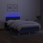 Boxspringbett mit Matratze und LED-blauem Stoff 120x200 cm von , Betten und Lattenroste - Ref: Foro24-3133947, Preis: 407,38 ...