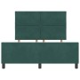 Estructura de cama Verde oscuro 140 x 200 cm Terciopelo