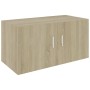 Armario de pared madera ingeniería roble Sonoma 80x39x40 cm de vidaXL, Estantes y estanterías - Ref: Foro24-802798, Precio: 8...