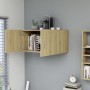 Armario de pared madera ingeniería roble Sonoma 80x39x40 cm de vidaXL, Estantes y estanterías - Ref: Foro24-802798, Precio: 8...