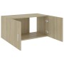 Armario de pared madera ingeniería roble Sonoma 80x39x40 cm de vidaXL, Estantes y estanterías - Ref: Foro24-802798, Precio: 8...