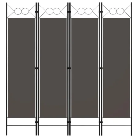 Trennwand mit 4 anthrazitgrauen Paneelen 160x180 cm von vidaXL, Raumteiler - Ref: Foro24-320704, Preis: 37,86 €, Rabatt: %