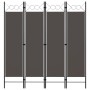 Trennwand mit 4 anthrazitgrauen Paneelen 160x180 cm von vidaXL, Raumteiler - Ref: Foro24-320704, Preis: 38,54 €, Rabatt: %