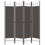 Trennwand mit 4 anthrazitgrauen Paneelen 160x180 cm von vidaXL, Raumteiler - Ref: Foro24-320704, Preis: 38,54 €, Rabatt: %