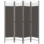 Trennwand mit 4 anthrazitgrauen Paneelen 160x180 cm von vidaXL, Raumteiler - Ref: Foro24-320704, Preis: 37,86 €, Rabatt: %