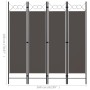 Trennwand mit 4 anthrazitgrauen Paneelen 160x180 cm von vidaXL, Raumteiler - Ref: Foro24-320704, Preis: 38,54 €, Rabatt: %