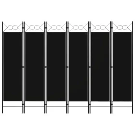 Black 6-panel room divider screen 240x180 cm by vidaXL, Room dividers - Ref: Foro24-320714, Price: 53,66 €, Discount: %