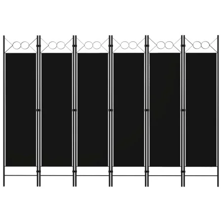 6-teiliger schwarzer Raumteiler 240x180 cm von vidaXL, Raumteiler - Ref: Foro24-320714, Preis: 53,66 €, Rabatt: %