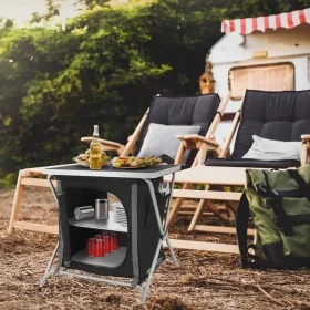 Redcliffs Armario de camping plegable negro 60x45x64 cm de , Mobiliario de camping - Ref: Foro24-447566, Precio: 59,10 €, Des...