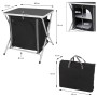 Redcliffs Schwarzer faltbarer Campingschrank 60x45x64 cm von , Campingmöbel - Ref: Foro24-447566, Preis: 59,02 €, Rabatt: %