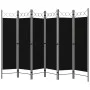 6-teiliger schwarzer Raumteiler 240x180 cm von vidaXL, Raumteiler - Ref: Foro24-320714, Preis: 53,66 €, Rabatt: %